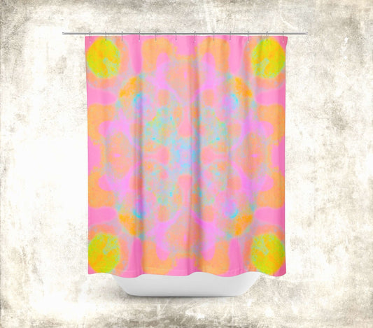 Mandala Abstract Art Colorful Shower Curtain