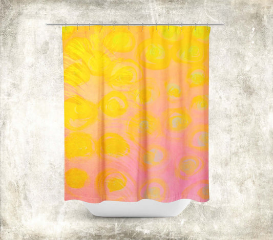 Carousel Abstract Art Colorful Shower Curtain