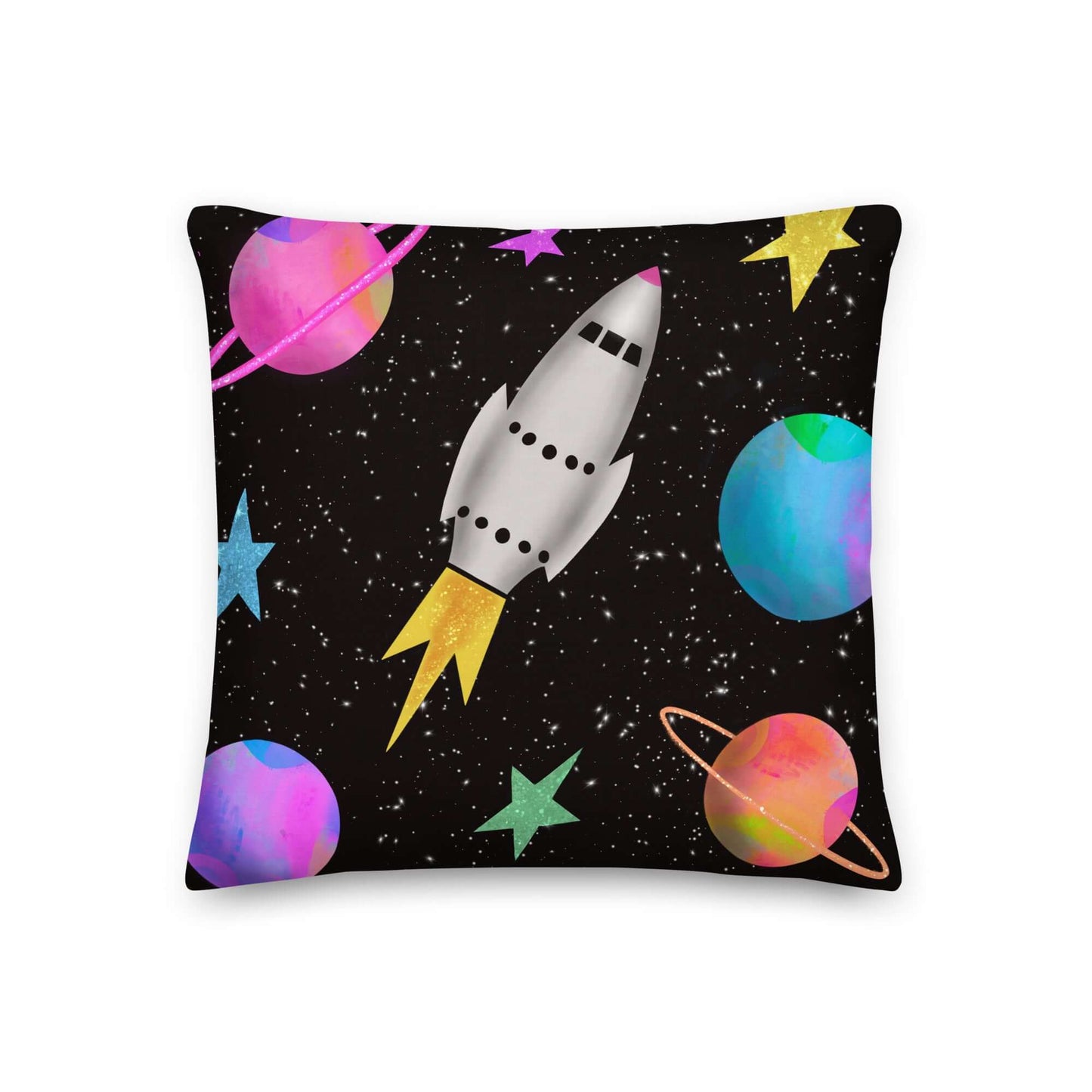 Space Rockets Premium Pillow