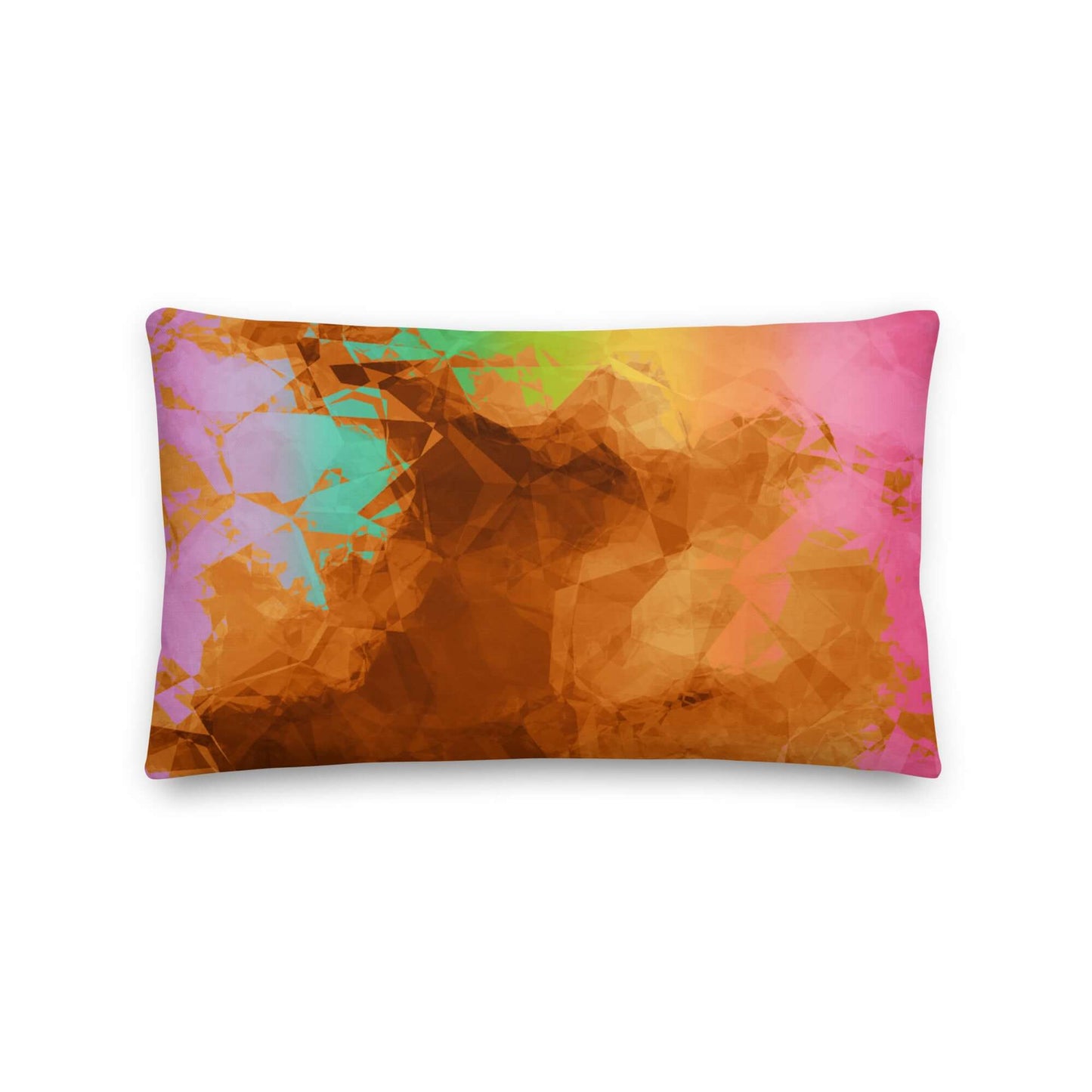 Burnt Rainbow Crumple Premium Pillow