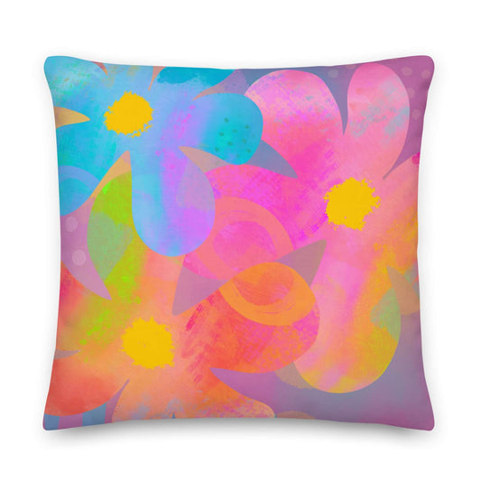 Hippie Flowers Premium Pillow