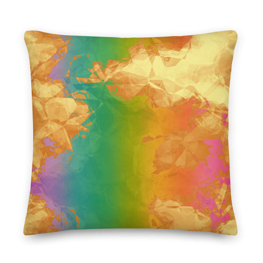 Rainbow Geode Premium Pillow