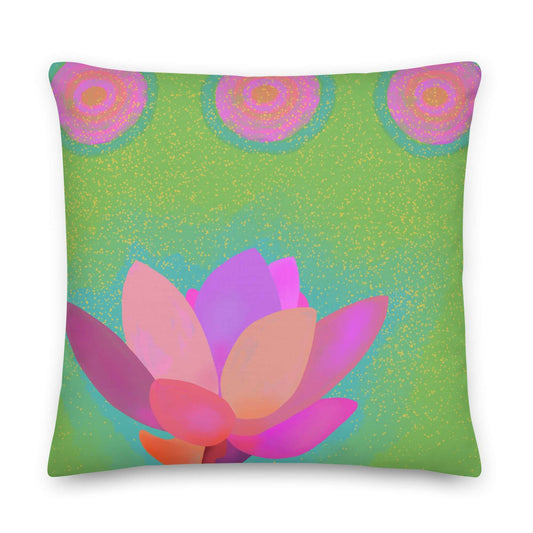 Lotus Dots Premium Pillow