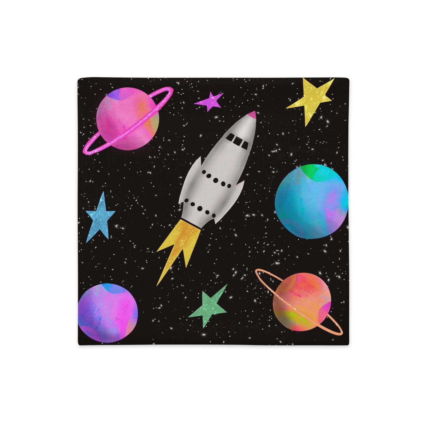 Space Rockets Premium Pillow Cover