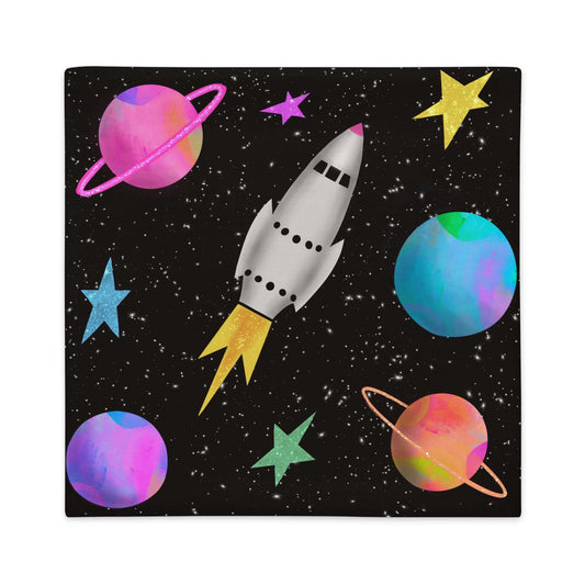 Space Rockets Premium Pillow Cover